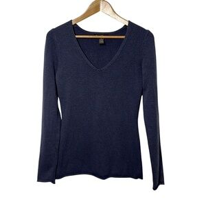 Maria Christina Wool Angora Rabbit Hair Blend Sweater Womens Size XS V Neck